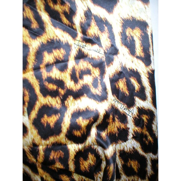 New Womens 2 NWT Italy Just Cavalli Leopard Print Dress 38 One Shoulder Sexy - Picture 10 of 12